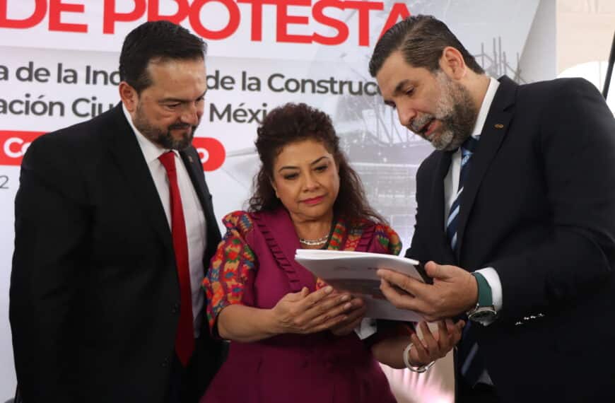 Ricardo González Lomelí asume Presidencia de la CMIC Ciudad de México y fortalece alianza con el gobierno de Clara Brugada; impulsarán proyectos con enfoque inclusivo